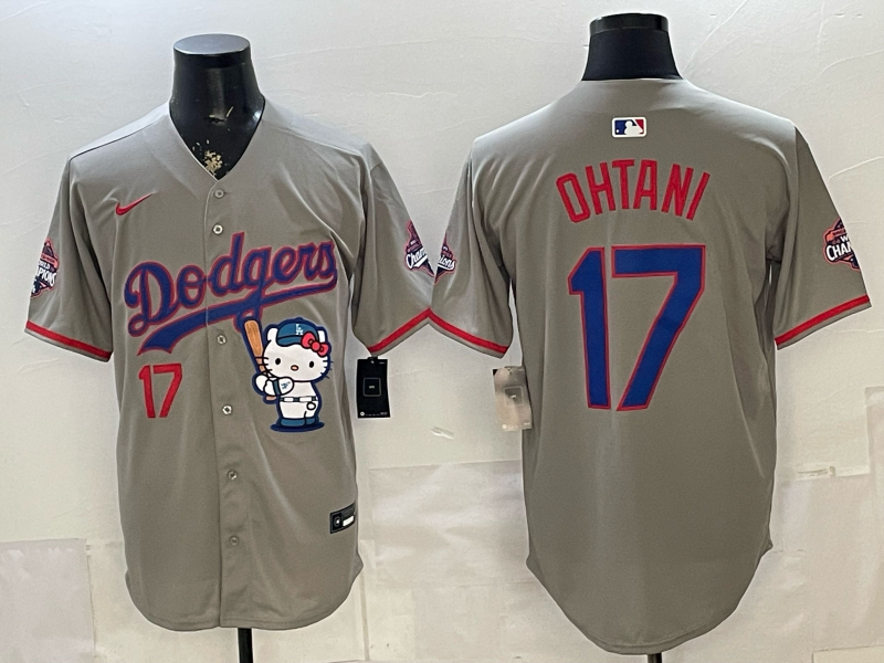 men Los Angeles Dodgers #17 Ohtani grey Game 2026 Nike MLB Jersey 0523009